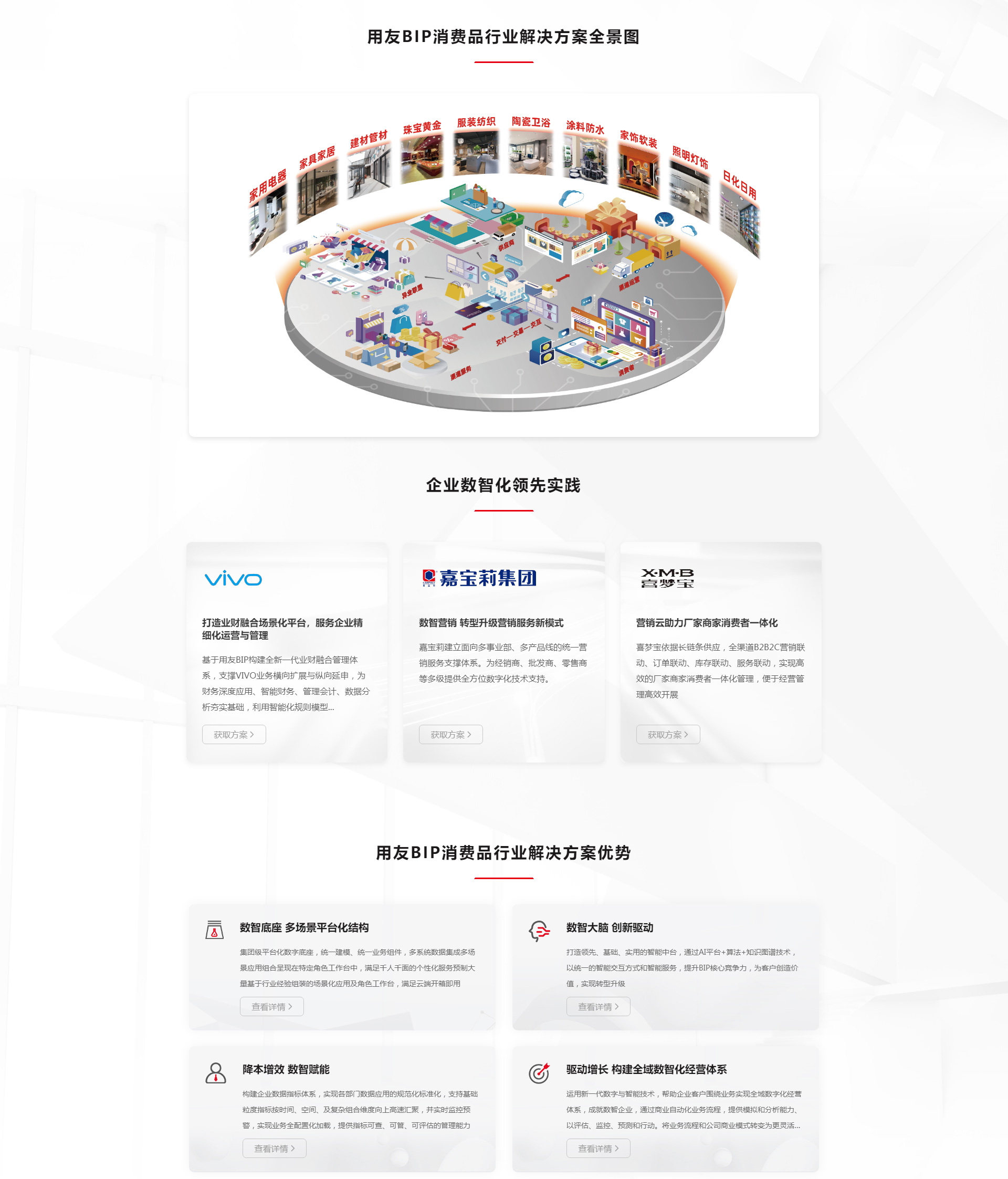 用友BIP消费品行业解决方案